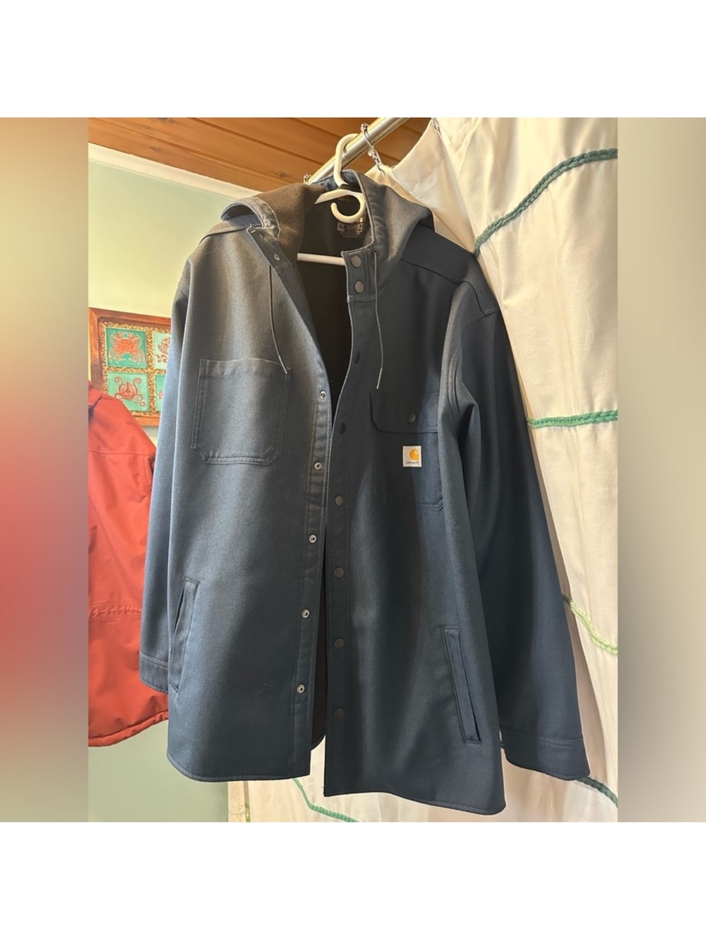 Carhartt Rain Defender Relaxed Fit Heavyweight Hooded Shirt Jacket 3x